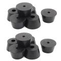 Rubber Cover Furniture Table Chair Feet Pad 40mm X 30mm X 22mm 6pcs