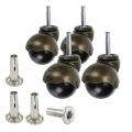 4 Pack 2 Inch Ball Caster with Sockets,for Furniture,sofa,chair