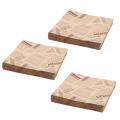 100pcs 12x12cm Bags Oilproof Bread Craft Bakery Food Packing Kraft