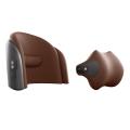 Car Massage Neck Support Pillow Seat Back Headrest Pillow (brown)