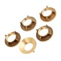 5 Pcs Gold Tone Brass 1/2"pt Threaded Household Water Tap Faucet Nuts