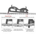 Cycling Box Multifunctional Bike Chains Measuring Rulers Silver