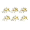 Set Of 6 Deer Napkin Ring Holder, Golden Napkin Rings with Rhinestone
