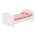 1/12 Scale Dollhouse Printed Wooden Bed, Cute Dollhouse Beds Portable