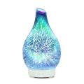 3d Firework Glass Vase Shape Air Humidifier with Night Light Eu Plug