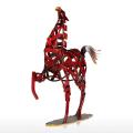 Metal Sculpture Metal Braided Horse Household Goods Crafts