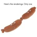 1pc Stuffed Plush Sausage Toys 20cm Mini Stuffed Plush Dolls Pillow