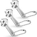Adjustable Spanner Mini Nut Wrench Shifting Wrench with Chain