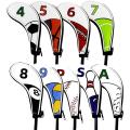 Hello Nrc 9pcs Golf Iron Club Head Covers Thick for All Brands Unisex
