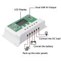 10a 12v/24v Solar Charge Controller Regulator for Lead Acid Battery