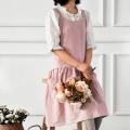 1 Piece Kitchen Apron Cooking Waist Women's Work Cover Pink