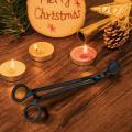 Candle Wick Trimmer Scissor for Trim Wick to Burn Equally (black)