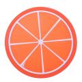 6pcs Round Non-slip Heat Resistant Mat Colorful Fruit Coasters Set