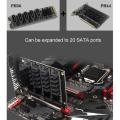 M.2 to Ngff 5 Ports Sata3.0 Adapter Card for Pc Supports Pm Function