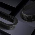 15pcs Oval Tart Rings Plastic Heat-resistant Ring Non Stick Cake Mold