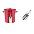 3.5l Ice Bucket with Tong and Lid Champagne Beer Bucket Bar Tool A