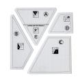 4 Pcs Quilting Template Set for Domestic Sewing Machine Cutting Mats