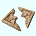 10pcs Carved Unpainted Wood Furniture Window Corner Wood Applique