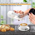 Milk Frother Handheld Electric for Lattes- Whisk Drink Mixer
