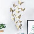 48pcs 3d Hollow Three-dimensional Paper Butterfly Wall Stickers