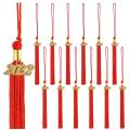 18 Pieces Graduation Tassel with 2022 Charm for Graduation Cap(red )