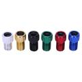 6pcs Alloy Adapter Presta to Schrader Valve Adapter Bike Tire Tube