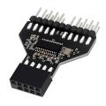 5 Pcs Expansion Card Usb2.0 Motherboard Speed Measurement with 9-pin