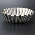 20pcs Stainless Steel Egg Tart Mold Round Shape Fluted Baking Cups
