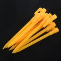 20pcs Camping Tools Plastic Tent Pegs Nails Sand Ground Yellow