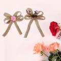 6pcs Christmas Tree Topper Bowknot for Indoor Outdoor Christmas Party