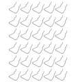 30pcs Pegboard Holders, Stainless Steel Double Loop Hooks for Store