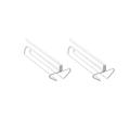 2pcs Wine Glass Holder, Upside Down Drain Punch-free Wire Simple