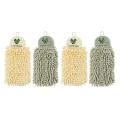 2pcs Kitchen Hanging Towels Set Chenille Hand Face Wipe Towels