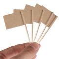 1000 Pack Kraft Paper Flag Picks Cheese Markers for Cupcake, Food