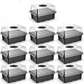 10pcs 12cells Seed Tray for Greenhouse Propagator Station Seeding,a