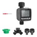 Water Sprinkler Timer with 2 Way Splitter,for Lawn(grey,us Faucet)