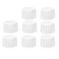 8 Pack 84 Inch White Disposable Peva Plastic Round Tablecloths(white)