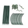 Plant Support, 12 Pcs Plant Stakes Half Round Ring Plant Cage Holder