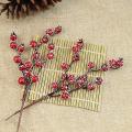 10pcs Artificial Red Berries Decorative Branches Length 20cm