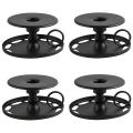 4 Pcs Candlestick Holders Black Candle Holders Decorative for Home