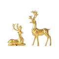 Origami Elk,resin Sitting Standing Deer Statues,for Home Decoration-b