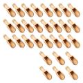 50 Pieces Small Wooden Spoons Condiments Spoons(light Brown)