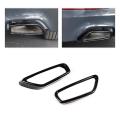 Tail Throat Decorative Frame For-bmw 5 Series G30 2018-2021 Black
