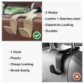 Car Headrest Hook for Purses Grocery Bags Car Water Bottle Hooks
