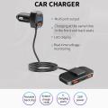 Sc02 5 In 1 31w Car Charger 2 Type-c + 3 Usb with Digital Display