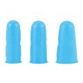 12 Pieces Glue Finger Caps Silicone Protectors In 3 Sizes(multicolor)