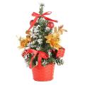 10pcs Christmas House Decor Small Christmas Tree Ornaments (red)