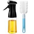 For Cooking,refillable Oil Spray Bottle Set with Brush Bottle Black