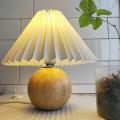 Pleats Lampshade Standing Lamps Japanese Style Bedroom Lamps -b