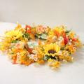 16inch Fall Sunflower Pumpkin Wreath for Front Door Wall Window